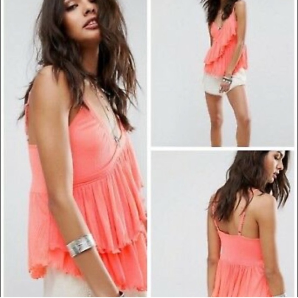 🆕 Free People Ruffle Tank Top - Picture 7 of 9